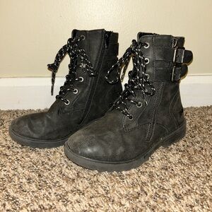 Blowfish Malibu Black Boots Girls Kids Size 1